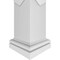 Ekena Millwork Craftsman Classic Square Non-Tapered Chevron Modern Fretwork Column w/ Tuscan Capital & Tuscan Base CC0809ENCVDTUTU - alternate 2